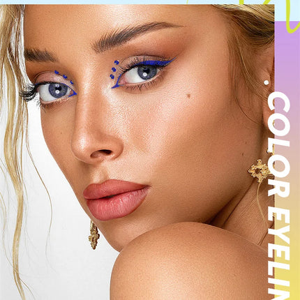 1Pc Quickily Drying Colorful Eyeliners Pencil Eyes Cosmetics Matte Liquid Eyeliners Waterproof Lasting White Sweatproof  Make Up