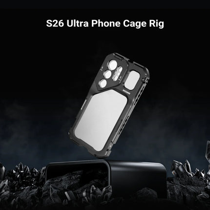 NEEWER Phone Cage For Samsung Galaxy S26 Ultra, Mobile Video Rig Stabilizer Vlog Kit with 3X Backplate for 67mm Filter