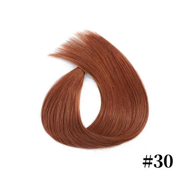 Fish Line Human Hair Extensions Straight Invisible Wire Natural Hairpieces Remy Clip In Human Hair Extension 16"-24" Hair Weft