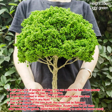 35/40cm 1/18 scale Simulated Wire Tree Model Miniature Model Tree G scale Train Railway Layout Landscape Garden Dollhouse Decora
