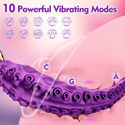 Octopus Tentacle Anal Vibrator for Women G-Spot Clitoris Stimulator 360° Rotation Vagin Massager Masturbation Adult Sex Toys