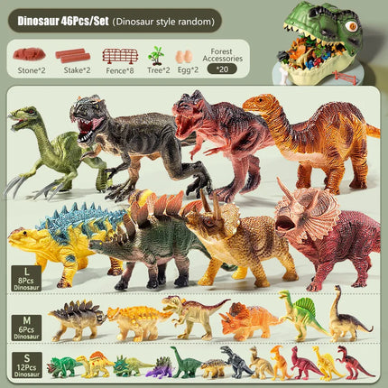 Simulation Dinosaur Toy for Boy Jurassic Models Children Action Figures PVC Tyrannosaurus  World Animals Park Kids 3 Years Gift