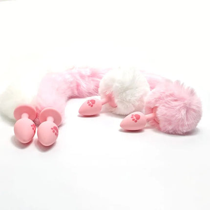 Silicone  Tail Anal Plug Fox Pattern Butt Plug Adult Cosplay Intimate Toys for All