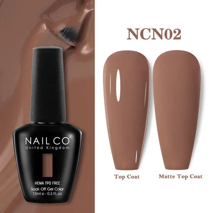 NAILCO 15ml Red Color Series Gel Varnish Coffee Gel Nail Polish Maximalism Reddish Gellak Design Brown Lacquer Nail Art Manicure