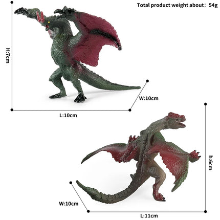 Oenux Simulation Dinosaur Dragon Turtles Fire Bull Orangutan Magma Golem Animal Model Action Figures Pvc Collection Kid Toy Gift