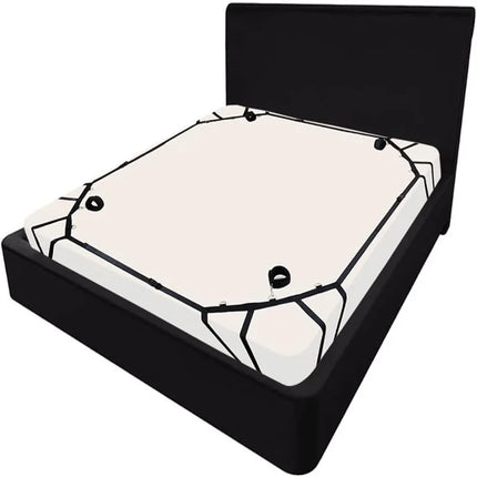 Bed BDSM Set Sex Adult Toy Handcuffs for Couple Woman Kit Supplies BDSM Restraints Bed Bondage Rope Sexual Nipple Erotic Game