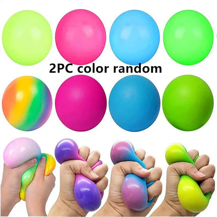 Slow Rising Stress Balls Fidget Toys for Adults Dough Squishy Balls Soft Sensory Calm Down Item for Classroom Autism ADHD