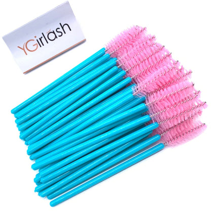 50/10 PCS/Pack Disposable Eyelash Swab Mini Individual Lash Applicators Mascara Brush Eyelashes Extension For Maquillaje Makeup