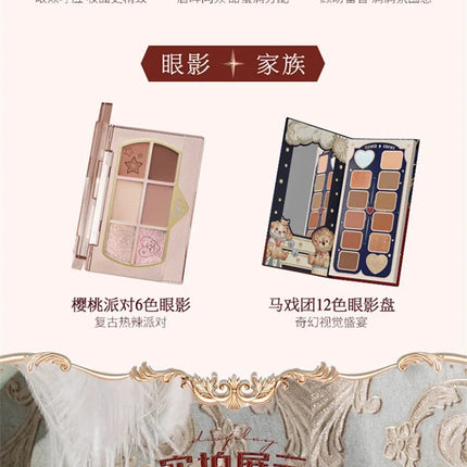 Flower Knows Strawberry Rococo Moonlight Mermaid Jewel Eyeshadow Palette 5 Colors Pearlescent Mashed Potatoes 2023