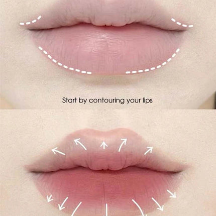 Light sweet and soft fog lipliner outlines the lip shape, lasting, not easy to fade, not take off makeup, nude pink lip liner