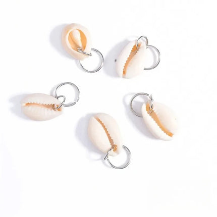 SOHOT New Arrived Set Circle Shell Cross Pendant Women Hairwear Dreadlocks Locs Headbands Hair Clips Ornaments Gift