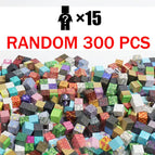 300PCS AND 15 DOLLS