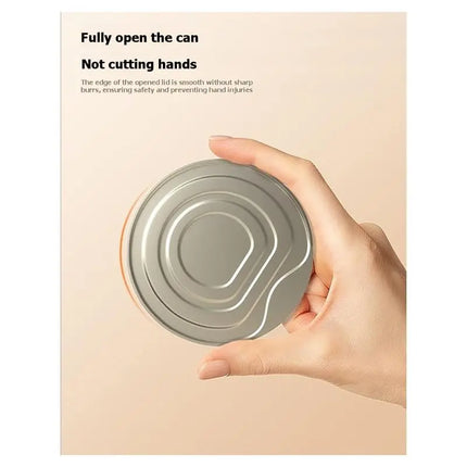 A84G-Kitchen Accessories Electric Can Opener 2Pcs One-Touch Automatic Gadget Can Open Any Can Smooth Edges