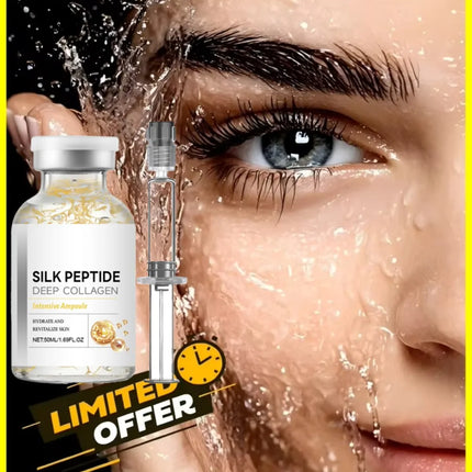 For Face Deep Collagen Silk Peptide Intensive Lifting Ampoule Korean Anti-Aging Serum with Collagen Skin Tightening & Firming.