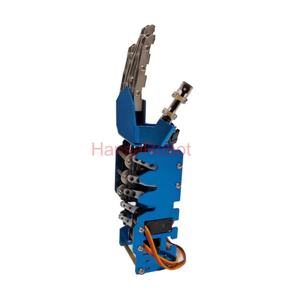 5 DOF Mini Metal Robot Hand Independent Finger Bionic Mechanical Finger Humanoid Robot Gripper Unassembled DIY Toy Kit