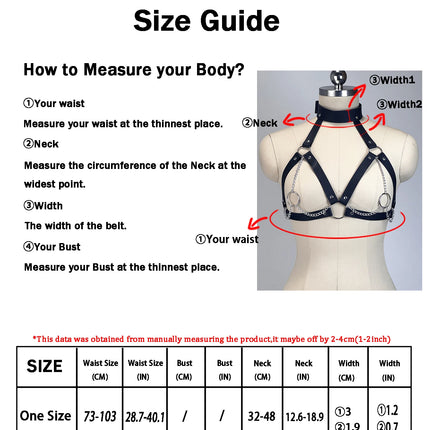 Women Sexy Fashion Chest Harness Pu Leather Bondage Lingerie Harness Belt Bdsm Gothic Punk Exotic Fetish  Festival Rave Outfit