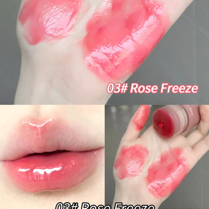 Gege Bear Hydrating Tinted Lip Essence — Moisturizing Water-Gloss Finish, Korean-Style Youthful and Flawless Look Lip Balm