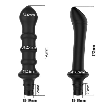 1 Pc Threaded Silicone Fascia Gun Massage Head With 3 Sizes Of Connectors, 12-13mm/15-16mm/18-19mm, Fascia Gun Massage dildo