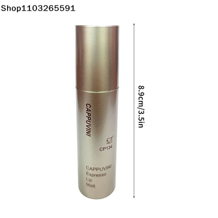 Cappuvini Mini Silver Tube Matte Velvet Lip Gloss – Waterproof, Non-Stick, Smudge-Proof, Long-Lasting Liquid Lipstick
