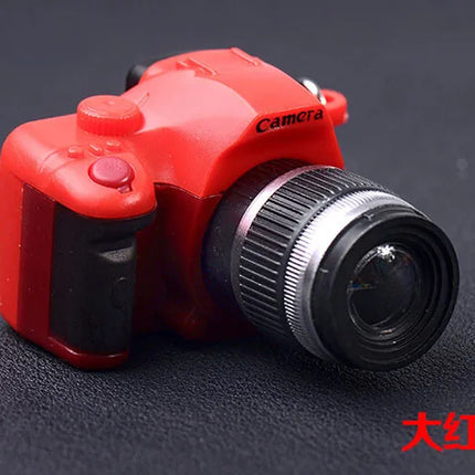 New Mini SLR Model Camera Keychain Car Key Ring  LED Flashlight Colorful  Key Chain Best Party Gift Jewelry Wholesale 17233