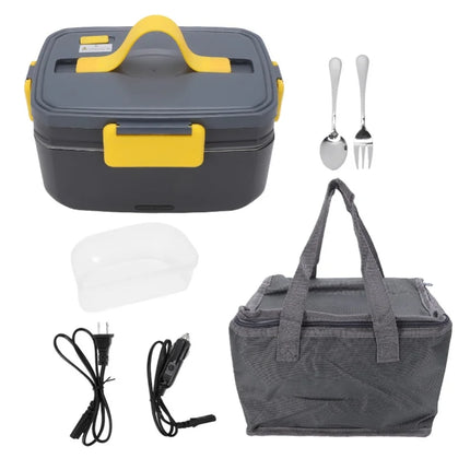 Electric Lunch Box 3L Stainless Steel Portable Food Warmer Rice Cooker For Travel Office Car Home