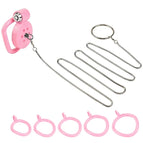 Pink with pull ring