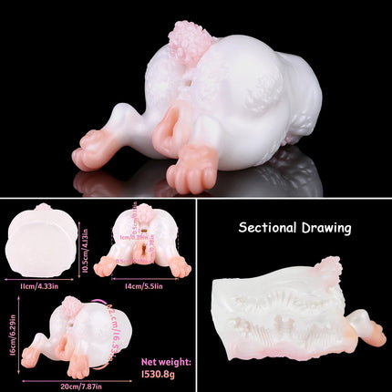 LUUK Animal Butt Torso Male Masturbator Sex Toy with Deeper Thicker Vagina Tight Anal Pocket Pussies Ass Stroker For Male Game