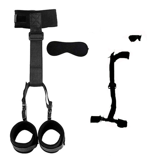 Couple BDSM Handcuff Sex Toy Adult SM Slave Game Eye Blinder Hand Restraint Bondage Set Adjustable Female Handcuffs Eye Patch