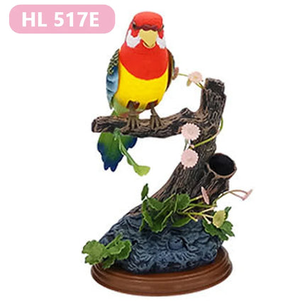 Sound Voice Control Electric Bird Pet Toy Electric Simulation Induction Bird Cage Birdcage Kids Toy Gift Garden Ornaments