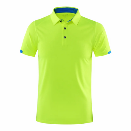 Quick-drying Short-sleeved POLO Shirt For Outdoor Sports and Fitness Breathable and Cool Mesh Lapel Top