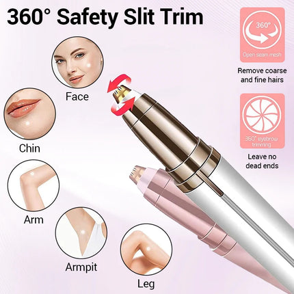 New Electric Facial Eyebrow Trimmer Lipstick Shape Painless Areas Bikini Depilator Shaver Care For Women Makeup