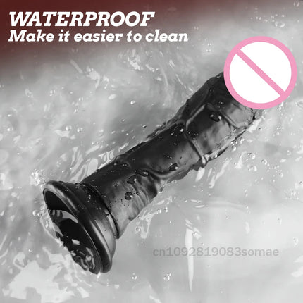 Realistic Dildo for Women Silicone Beginner G-spot Anal Stimulation Dildo with Strong Suction Cup for Adult Sex Toy Masturbator