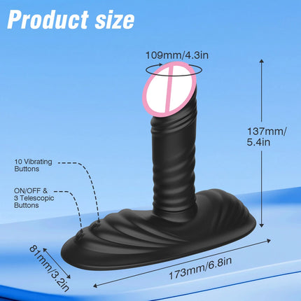 Powerful Dildo Vibrator 8 IN 1 Thrusting Remote Control G Spot Anal Vagina Stimulator Female Masturbator Sex Toys for Women Men