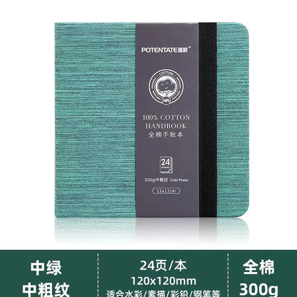100% cotton journal watercolor book sketchbook acrylic marker drawing book fabric cover mini pocket book square oil pastel book