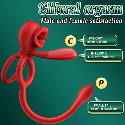 Vibrating Cock Ring App Control Penis Ring Vibrator with Vibrating Butt Plug 9 Vibration Modes Couples Sex Toy Clit Stimulator