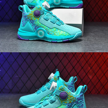 Children Basketball Shoes Original Design 2024 New Indoor Field Training Sports Shoes Comfortable Boy Basketball Shoes for Kids