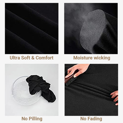 HEROBIKER Men's Fleece Lined Thermal Underwear Set Motorcycle Skiing Base Layer Winter Warm Long Johns Shirts & Tops Bottom Suit