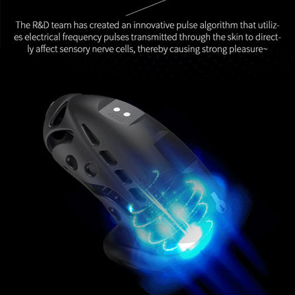 Intelligence Chastity Cage Men's Sm Conditioning Abstinence Plastic Penis Lock with Urethral Blockage Remote Control