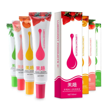 50ML Edible Oral Sex Lubricant Fruity Flavor Lubricanting Fluid for Adults Anal Vagina Sex Toys Gel Lube Couple Sexual Products