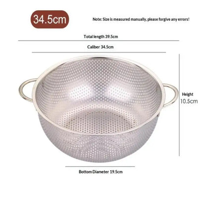 【Summer3】1Pc 2026 New Kitchen Tool Stainless Steel Kitchen Mesh Sifter Colander Strainer Sieve Baskets