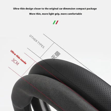 For Volkswagen Passat Golf 5 GTI Beetle Tiguan Touareg Polo T-ROC T-Cross Magotan Jetta Car Suede Anti-Slip Steering Wheel Cover