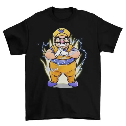 Wario Super T Shirt Adult Funny Sizes Waluigi Video Games Power Up New
