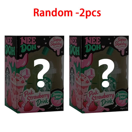 Squishy Best Seller Cute Iced Coffee Cup Squishy Fidget Toy Portable Mini Colorful Squeeze Stress Relief Decompression Doh Toy