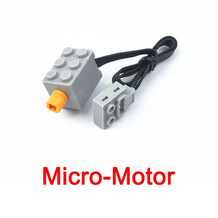 Technical Electronic Building Block MOC Refit Accessories Micro-motor RC Power Functions Parts Creative DIY Car Bricks Kids Toys