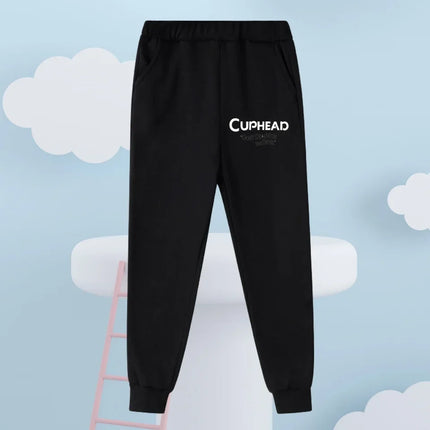 Cuphead 2026 Lovely Zipper Hoodie Boys Girls 3-14Y Autumn Winter Cute Kawaii Cartoon Street Hot Fashion Outdoor Casual Warm
