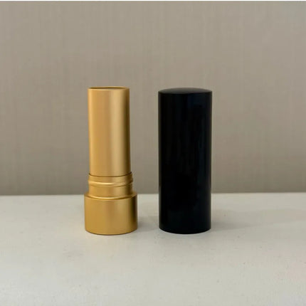 Green/Black 12.1mm Empty Portable Aluminum Pink Lipstick Tube DIY Round Lip Balm Container Lipstick Shell Packaging