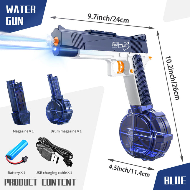 Electric Water Gun- High-Quality Rechargeable Toy With Large Water Capacity For Summer Games, Perfect Gift for Swimming Pool