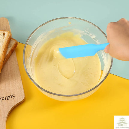 Food Grade Silicone Cream Scraper Household all-in-one Long Cake Spatula Heat-resistant Kitchen Baking Tool
