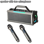 Speaker with 2 mic