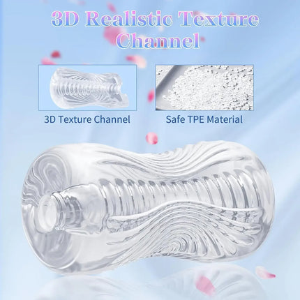 Male Masturbator Cup Soft Pussy Sex Toys Transparent Vagina Adult Endurance Exercise Adult supplies Vacuum Pocket Cup for Men